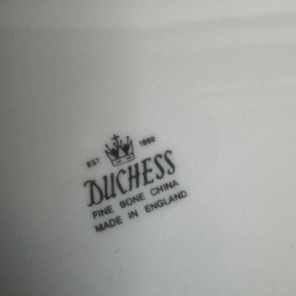 Duchess Fine Bone China Floral Mug and‎ Plate Set Made in England Gold Rim